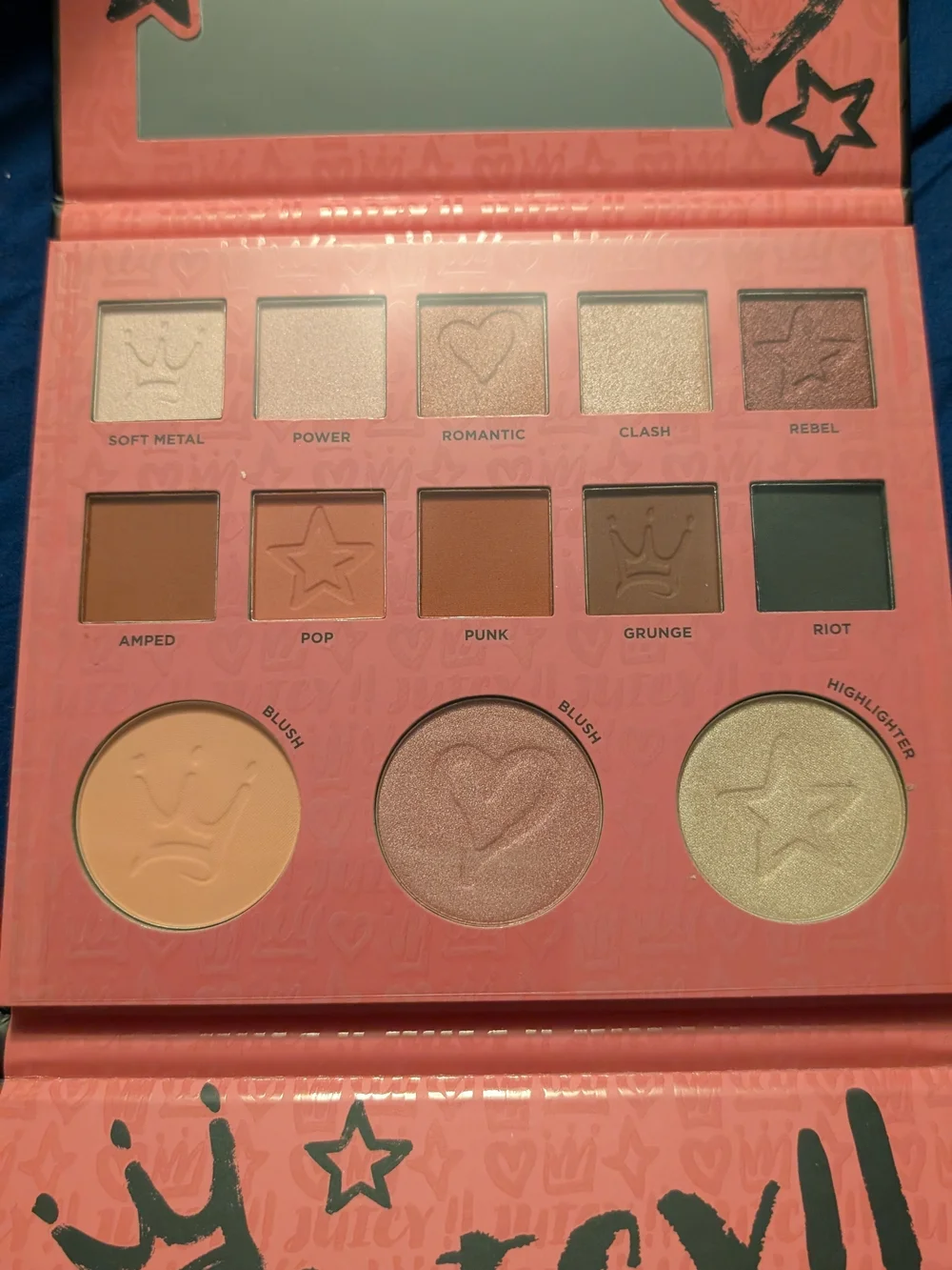 Juicy Couture Pink and Black Eyeshadow Pallet